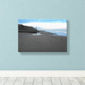 Beach in Mundesley, Norfolk door Alexandra Cook Canvas Afdruk (Insitu (Houten vloer))