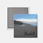 Beach in Mundesley, Norfolk door Alexandra Cook Magneet (Voorkant / Achterkant)