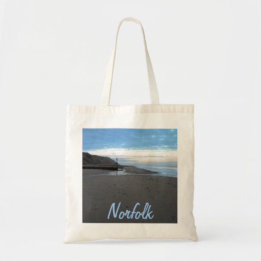 Beach in Mundesley, Norfolk door Alexandra Cook Tote Bag (Voorkant)