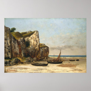 Beach in Normandië - Gustave Courbet Fine Art Poster