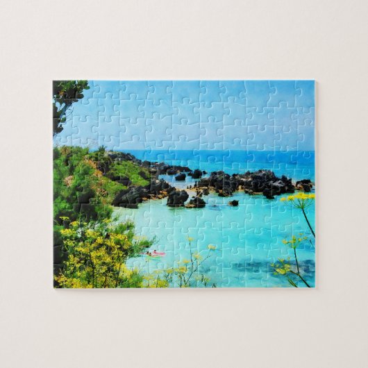 Beach in St. George Bermuda Legpuzzel (Horizontaal)