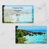 Beach in St. George Bermuda Visitekaartje (Voorkant / Achterkant)