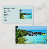 Beach in St. George Bermuda Visitekaartje (Voorkant / Achterkant)