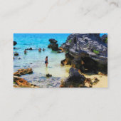 Beach in St. George Bermuda Visitekaartje (Achterkant)