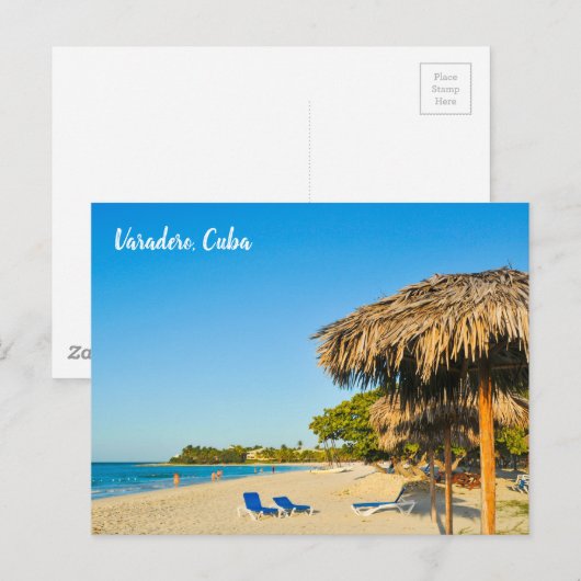 Beach in Vardero, Cuba Briefkaart (Voorkant / Achterkant)