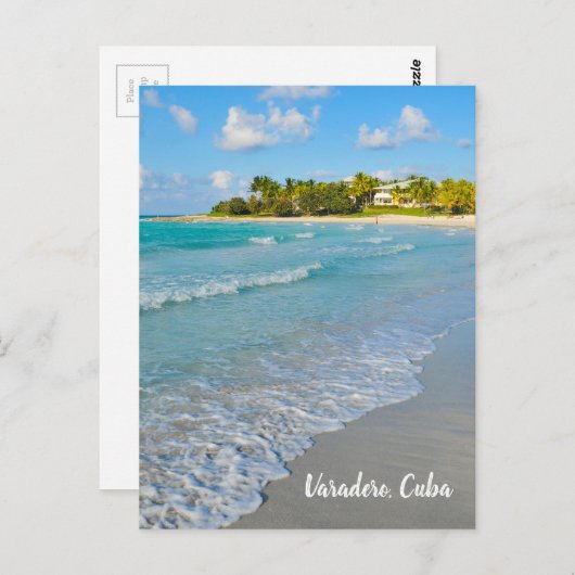 Beach in Vardero, Cuba Briefkaart (Voorkant / Achterkant)