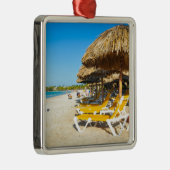 Beach in Vardero, Cuba Metalen Ornament (Rechts)