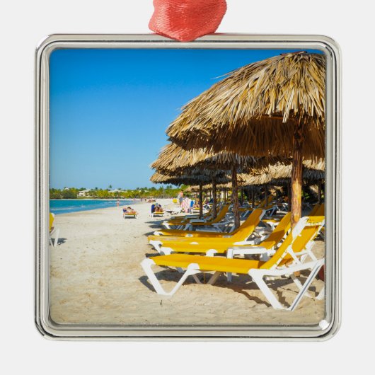 Beach in Vardero, Cuba Metalen Ornament (Voorkant)