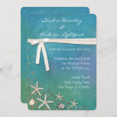 Beach Invitation Kaart (Voorkant / Achterkant)