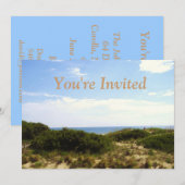 Beach Invitation Kaart (Voorkant / Achterkant)
