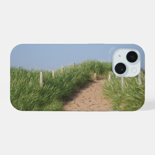 Beach iPhone 15 Case (Achterkant horizontaal)