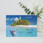 Beach Island Getaway Kaart (Staand voorkant)