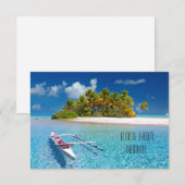 Beach Island Getaway Kaart (Voorkant / Achterkant)