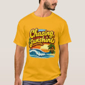 Beach Jagen Op Zonneschijn T-shirt (Voorkant)