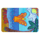 Beach Joy and Peace Angel Art Rechthoekmagneten Magneet (Horizontaal)