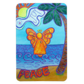 Beach Joy and Peace Angel Art Rechthoekmagneten Magneet (Verticaal)