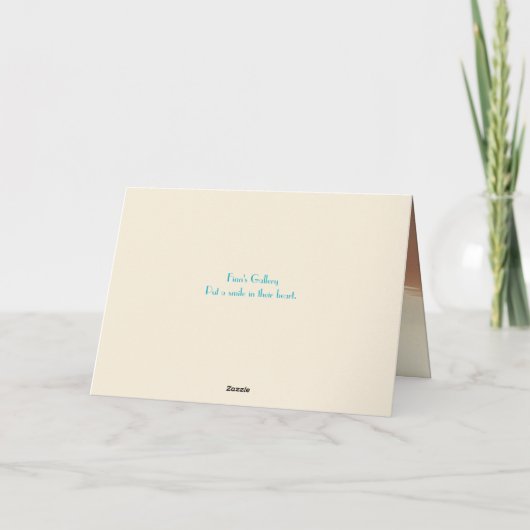 BEACH JOY VERJAARDAG KAART (Achterkant)