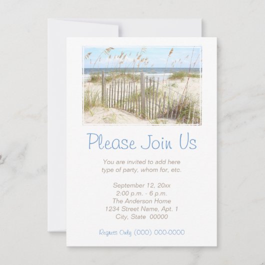 Beach Kaart (Voorkant)