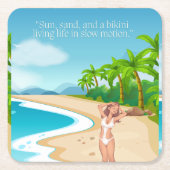 beach kartonnen onderzetters (Voorkant)