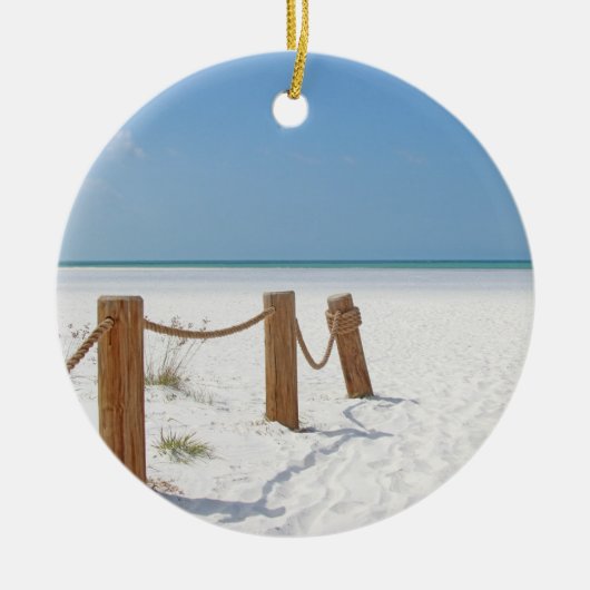 Beach Keramisch Ornament (Voorkant)