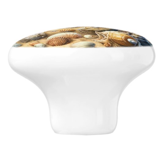 Beach Keramische Knop (Zijkant)