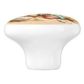 Beach Keramische Knop (Zijkant)