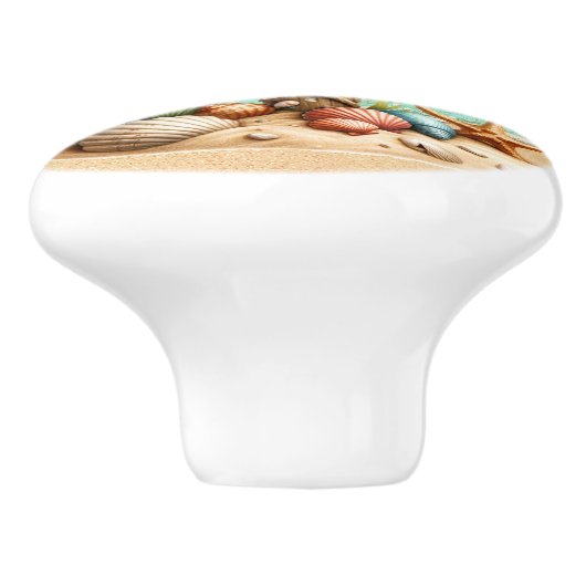 Beach Keramische Knop (Zijkant)
