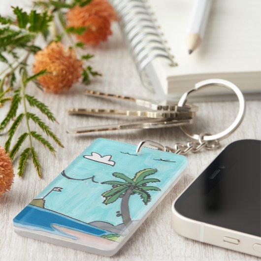 Beach Keychain (Voorkant Rechts)