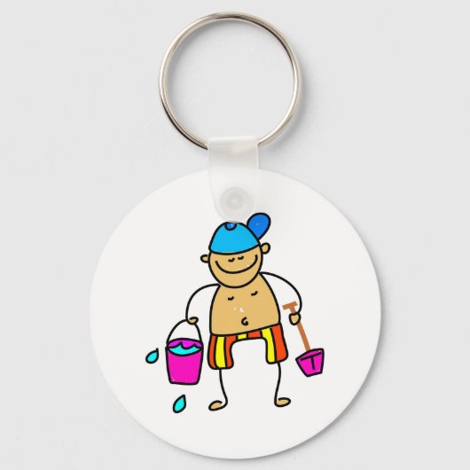 Beach Kind Sleutelhanger (Voorkant)