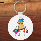 Beach Kind Sleutelhanger (Voorkant)