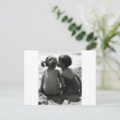 Beach Kiss Briefkaart (Staand voorkant)
