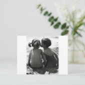 Beach Kiss Briefkaart (Staand voorkant)