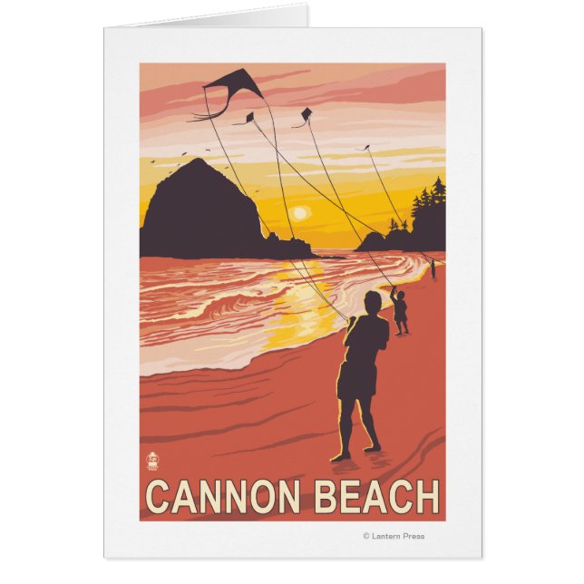 Beach & Kites - Cannon Beach, Oregon (Voorkant)