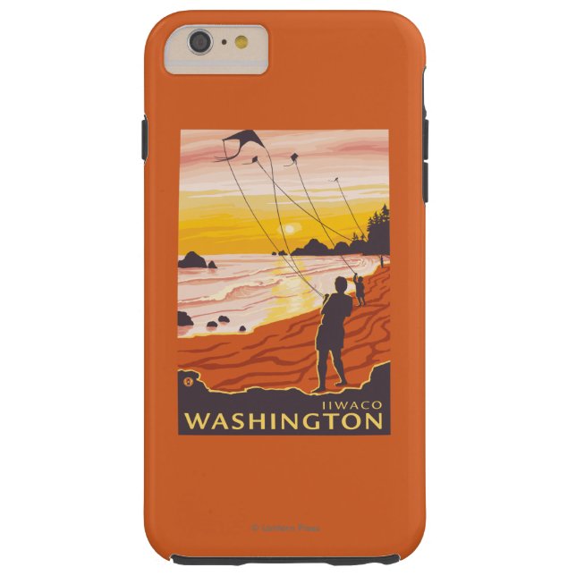 Beach & Kites - Ilwaco, Washington Case-Mate iPhone Case (Achterkant)