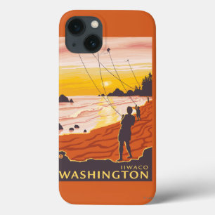 Beach & Kites - Ilwaco, Washington Case-Mate iPhone Case