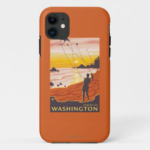 Beach & Kites - Ilwaco, Washington iPhone 11 Hoesje