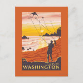 Beach & Kites - La Push, Washington Briefkaart (Voorkant)