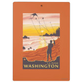 Beach & Kites - La Push, Washington Klembord (Achterkant)