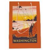 Beach & Kites - La Push, Washington Medium Cadeauzakje (Voorkant)