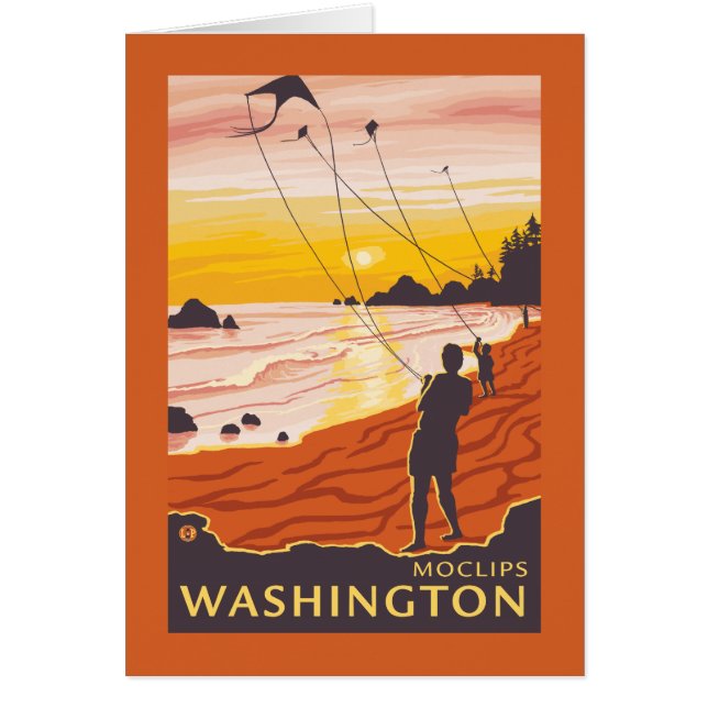 Beach & Kites - Moclips, Washington (Voorkant)