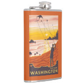 Beach & Kites - Moclips, Washington Heupfles (Rechts)