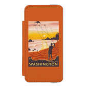 Beach & Kites - Moclips, Washington Incipio iPhone Portemonnee Hoesje (Voorkant Agenda)
