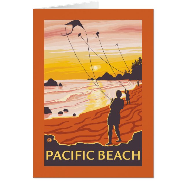 Beach & Kites - Pacific Beach, Washington (Voorkant)
