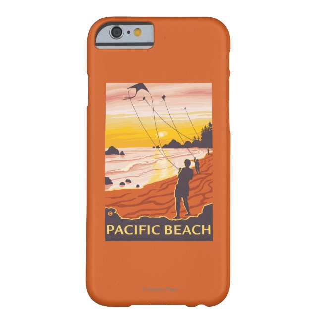 Beach & Kites - Pacific Beach, Washington Case-Mate iPhone Case (Achterkant)