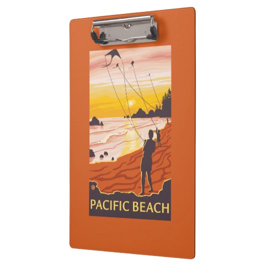Beach & Kites - Pacific Beach, Washington Klembord (Links)