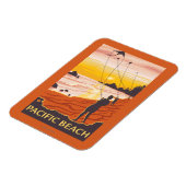 Beach & Kites - Pacific Beach, Washington Magneet (Linkerzijde)