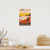 Beach & Kites - Pacific Beach, Washington Poster (Keuken)