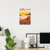 Beach & Kites - Seal Rock, Oregon Poster (Thuiskantoor)