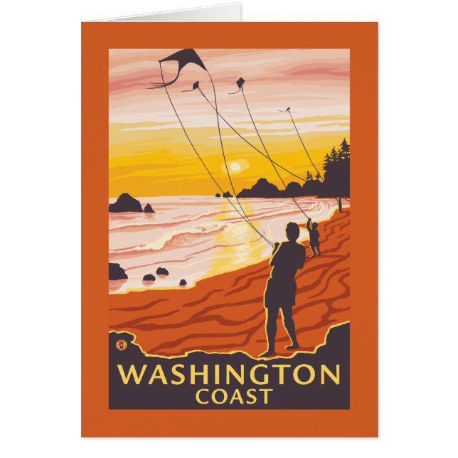 Beach & Kites - Washington Coast (Voorkant)