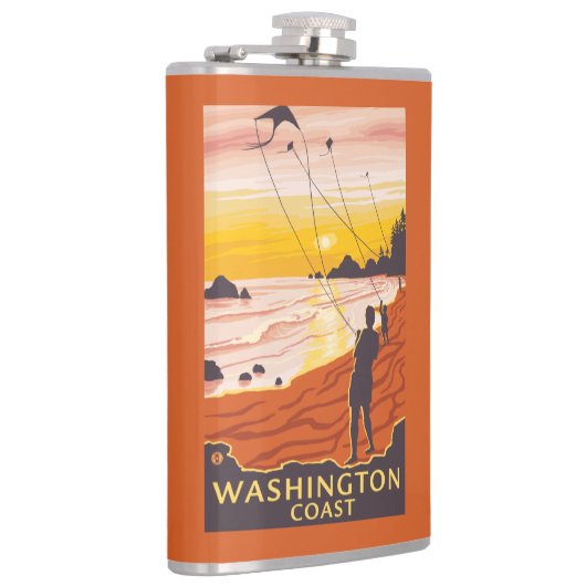 Beach & Kites - Washington Coast Heupfles (Rechts)